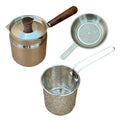 2 L 304 Stainless Steel Deep Fryer Pot Set with Basket and Lid C4519