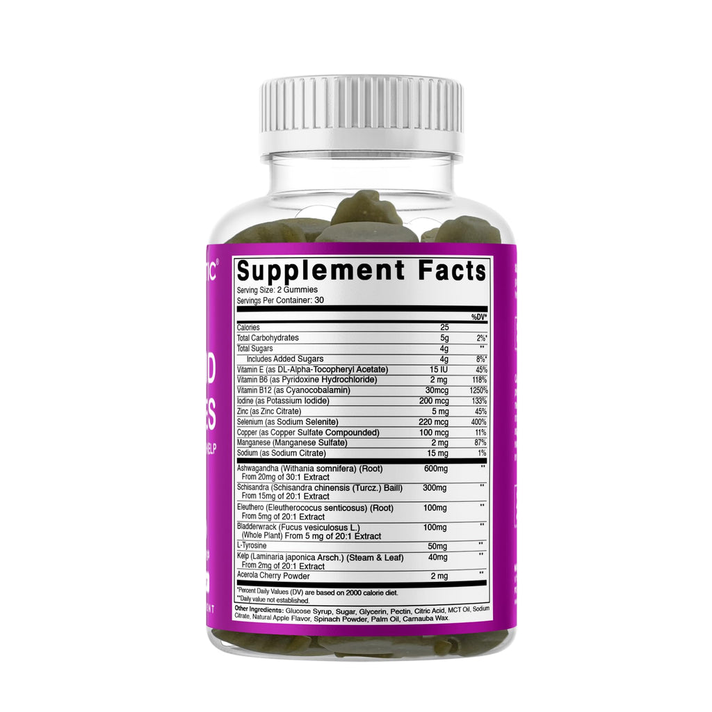 Thyroid Gummies with Iodine & Kelp, 60 Gummies R3400