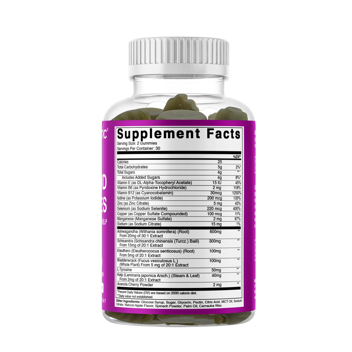 Thyroid Gummies with Iodine & Kelp, 60 Gummies R3400