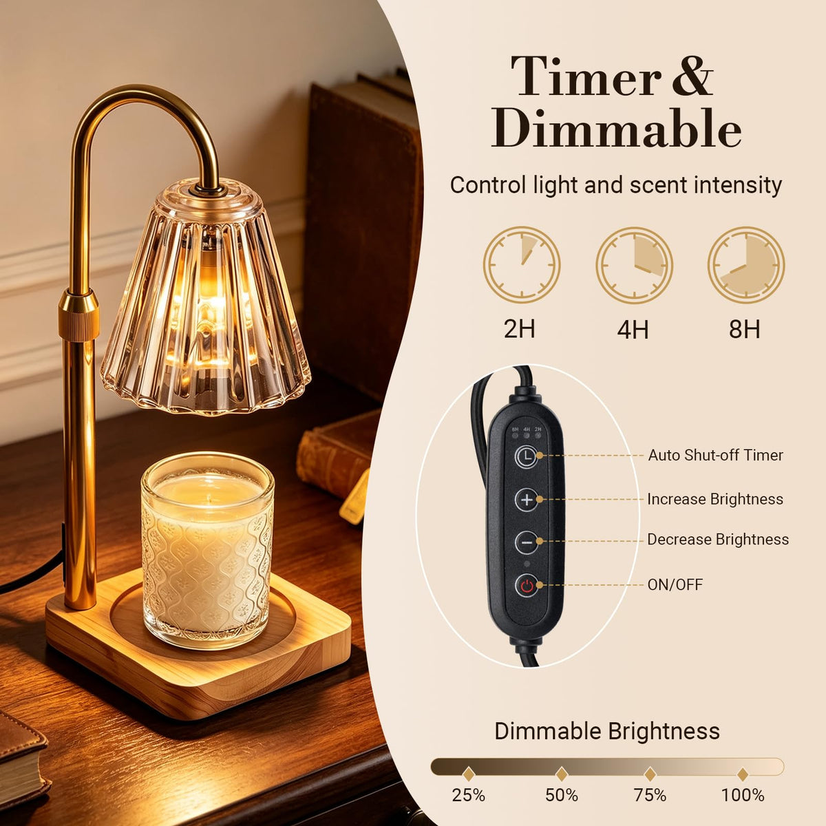 Candle Warmer Lamp with Timer J16004