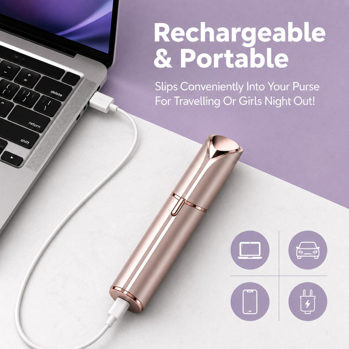 Facial Hair Remover Mini Portable Electric Razor Shaver V15767