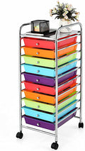 10 Drawer Rolling Storage Organizer Cart Q280