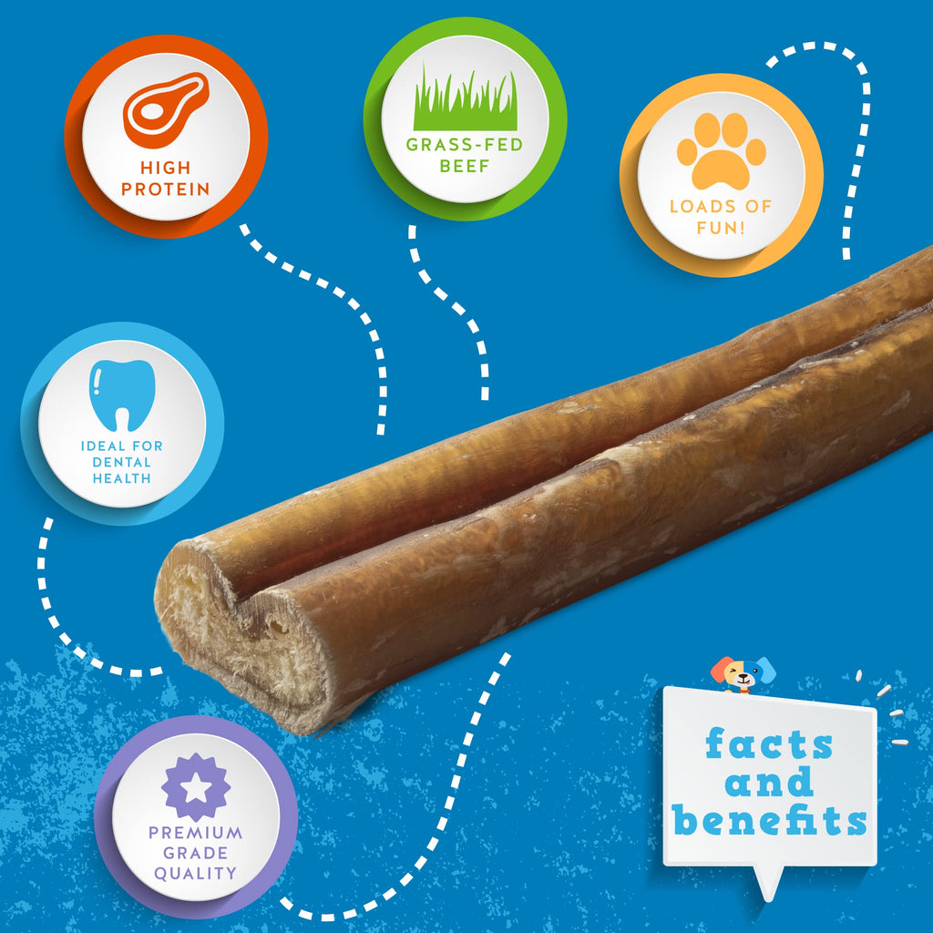 6 Inch Bully Sticks for Dogs 25 Ct B3786