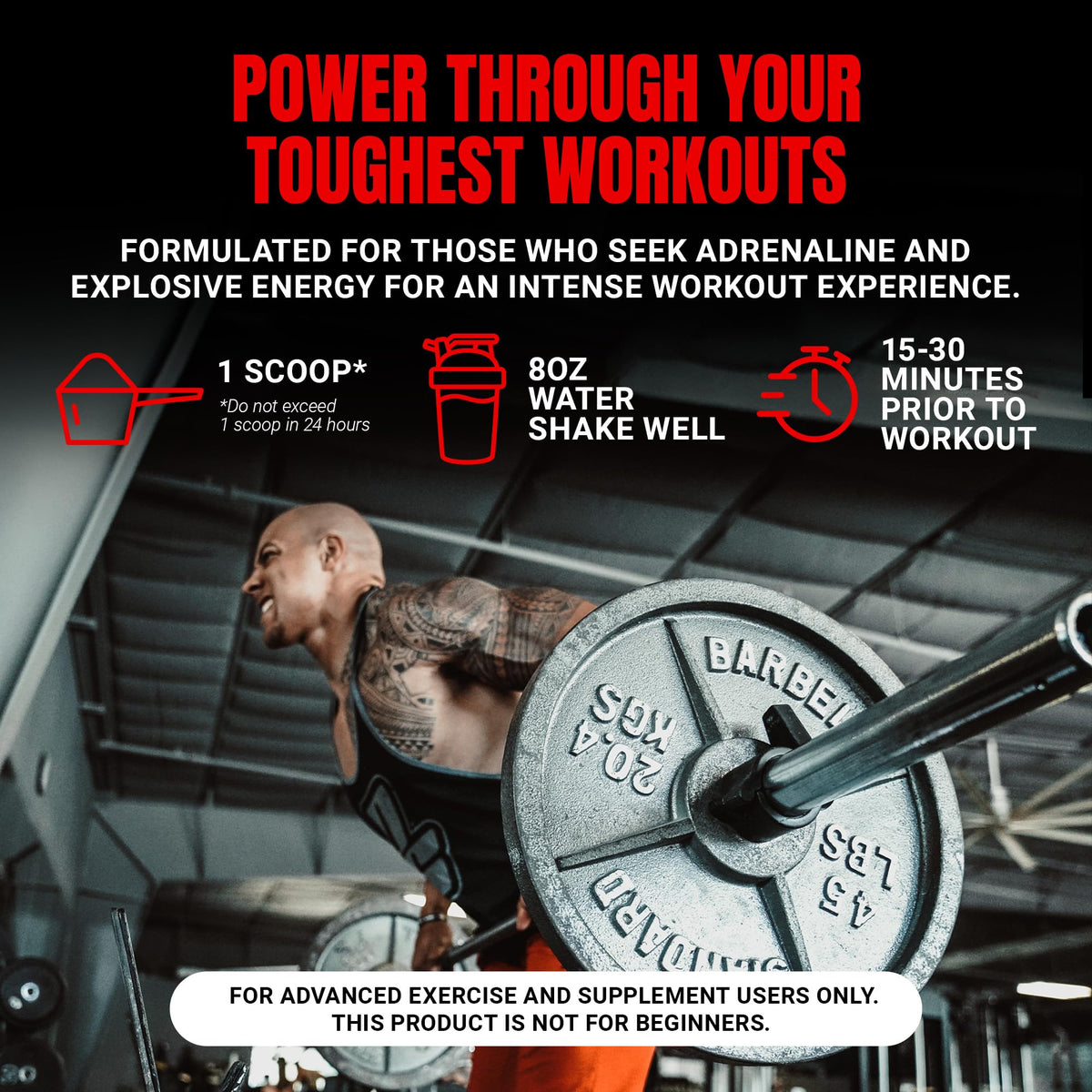 Pre Workout Powder with Creatine K372