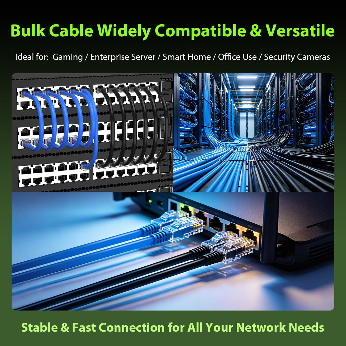 Cat 6 1000 ft 23AWG Solid Bare Copper UTP Ethernet Cable R250