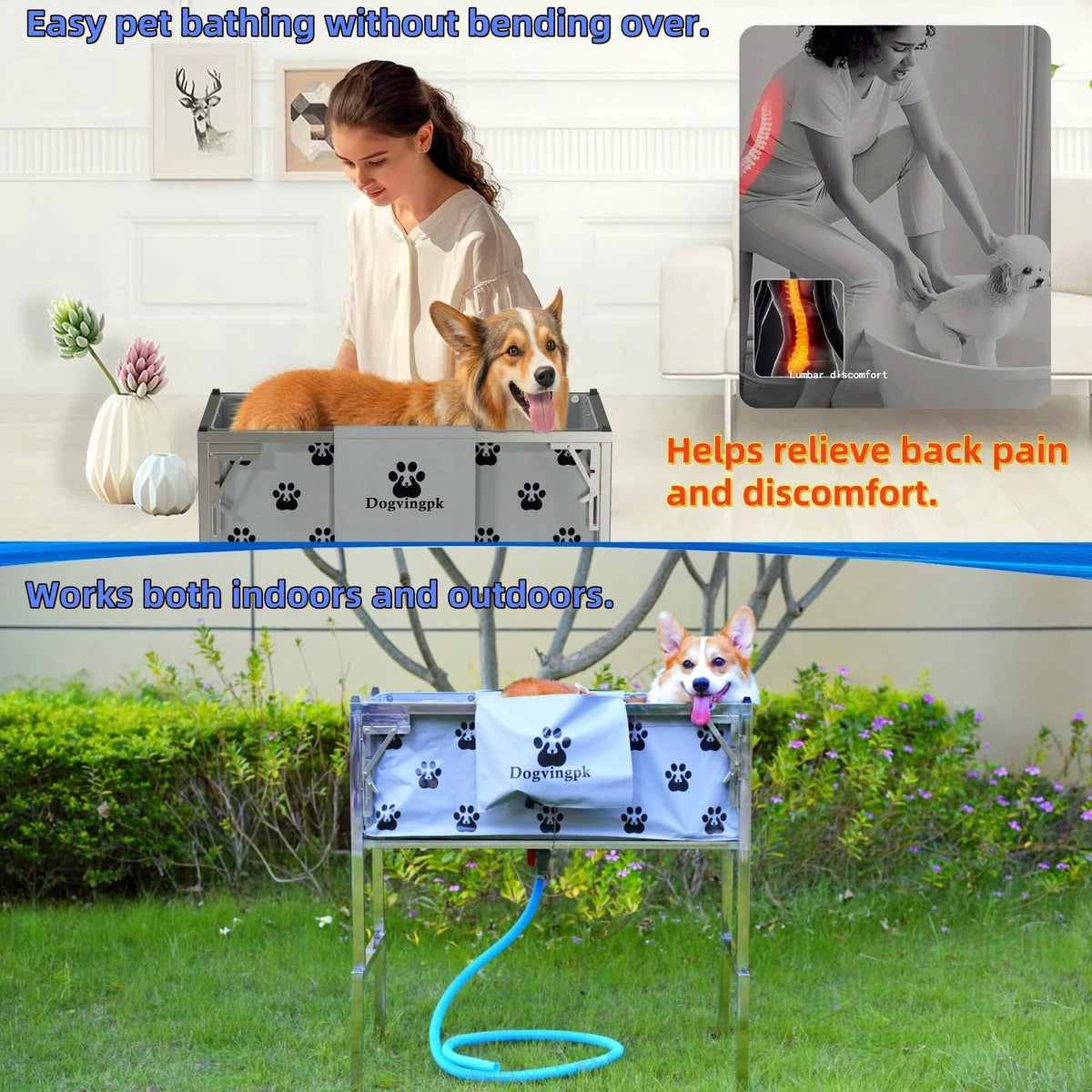 Portable Foldable Dog Bathtub T70485