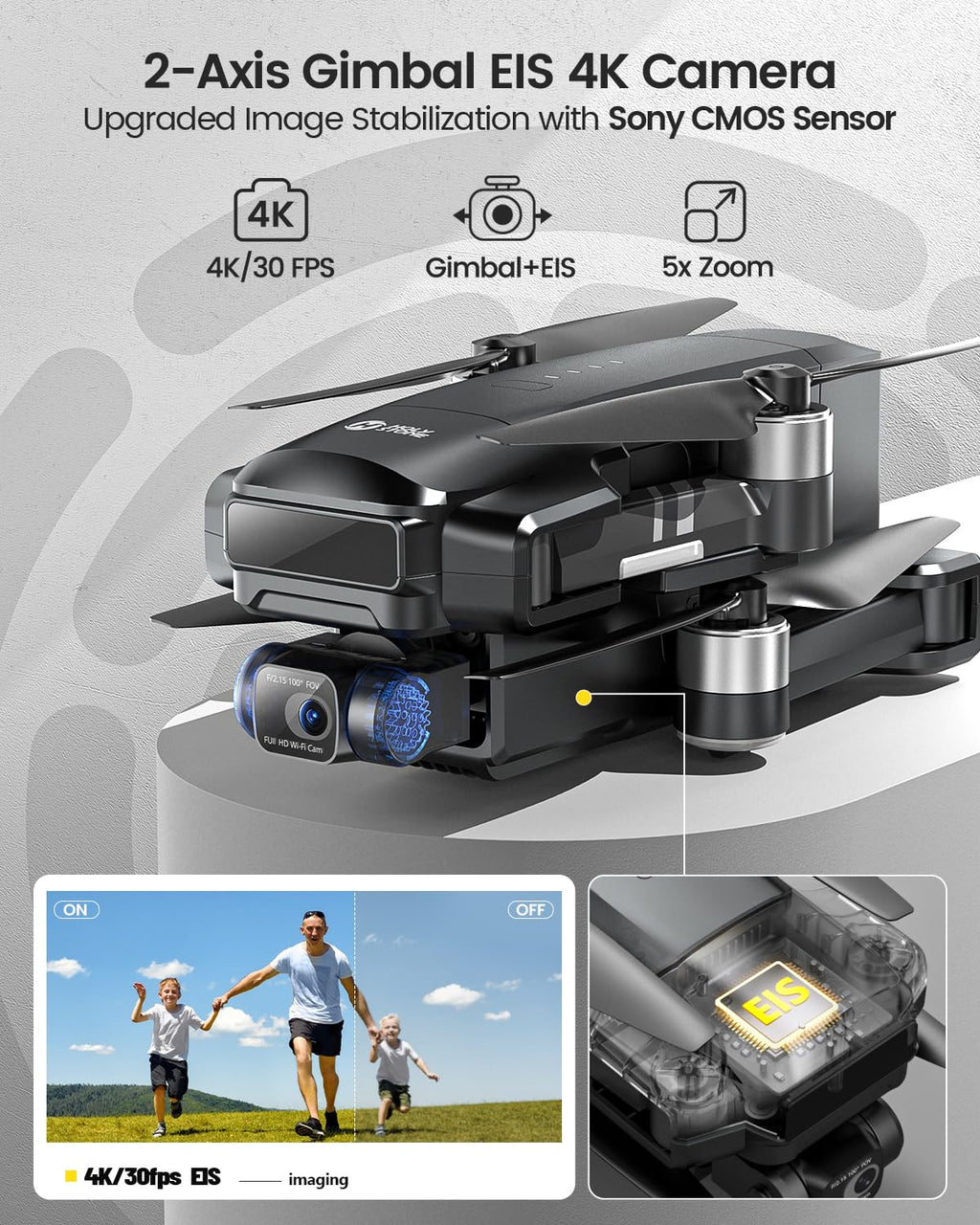 2-Axis Gimbal 4K Camera Drone U906