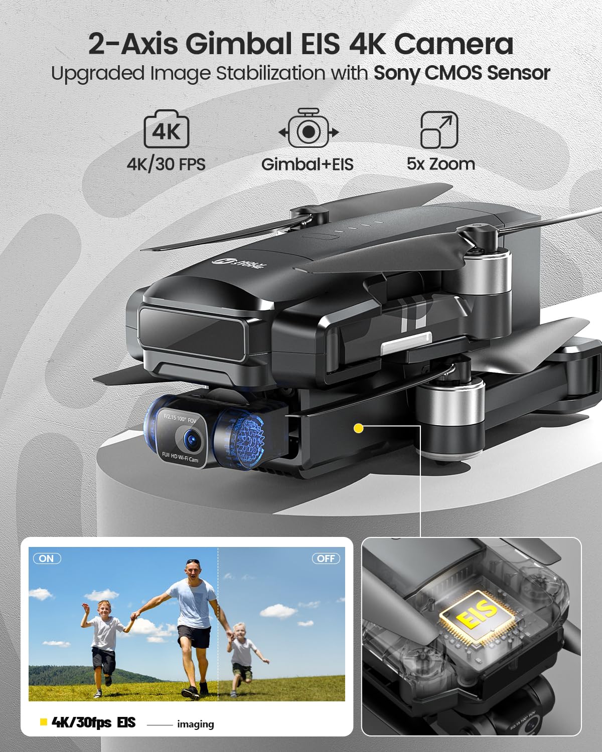 2-Axis Gimbal 4K Camera Drone U906