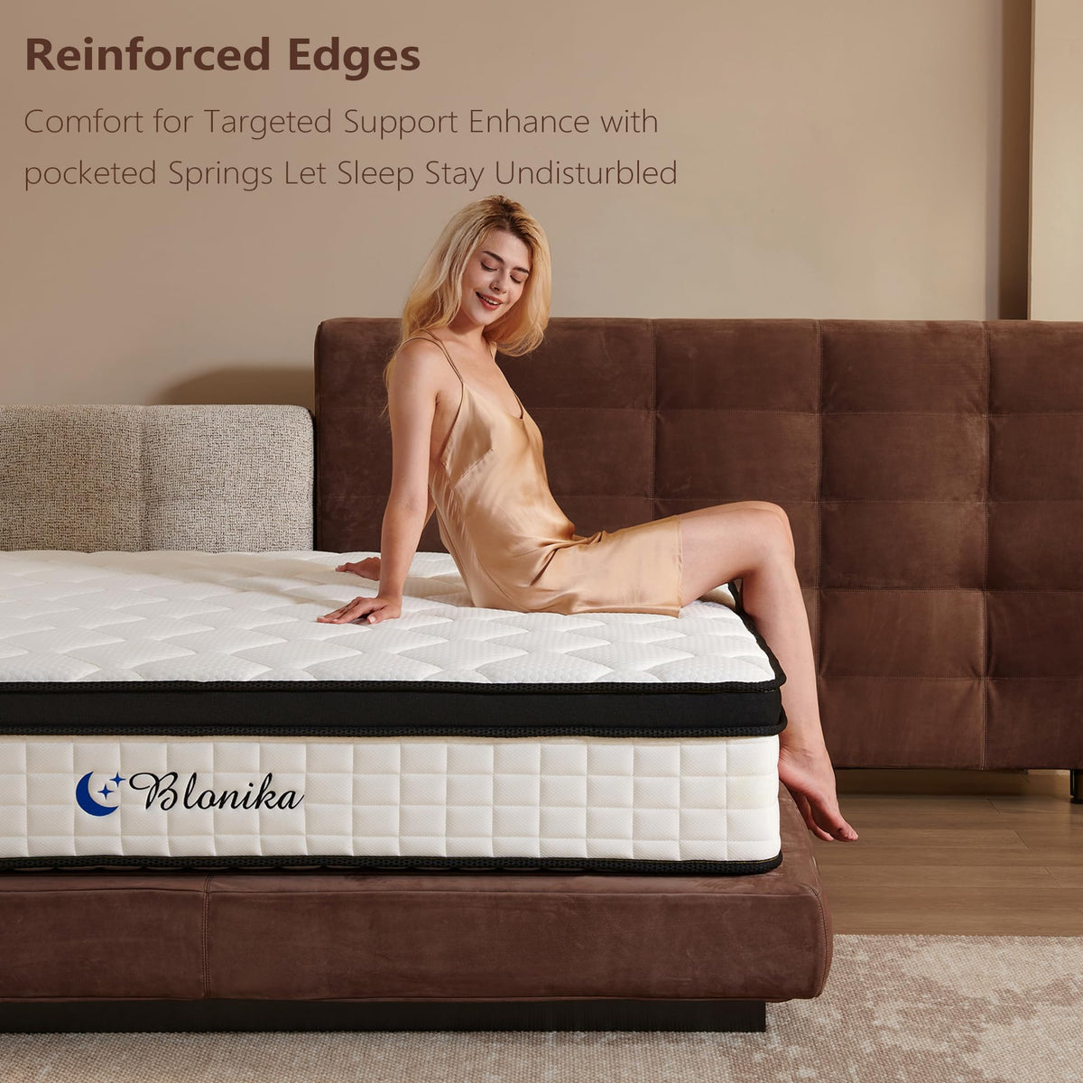Full Size 12 Inch Memory Foam Pocket Spring Medium Firm Mattress H466