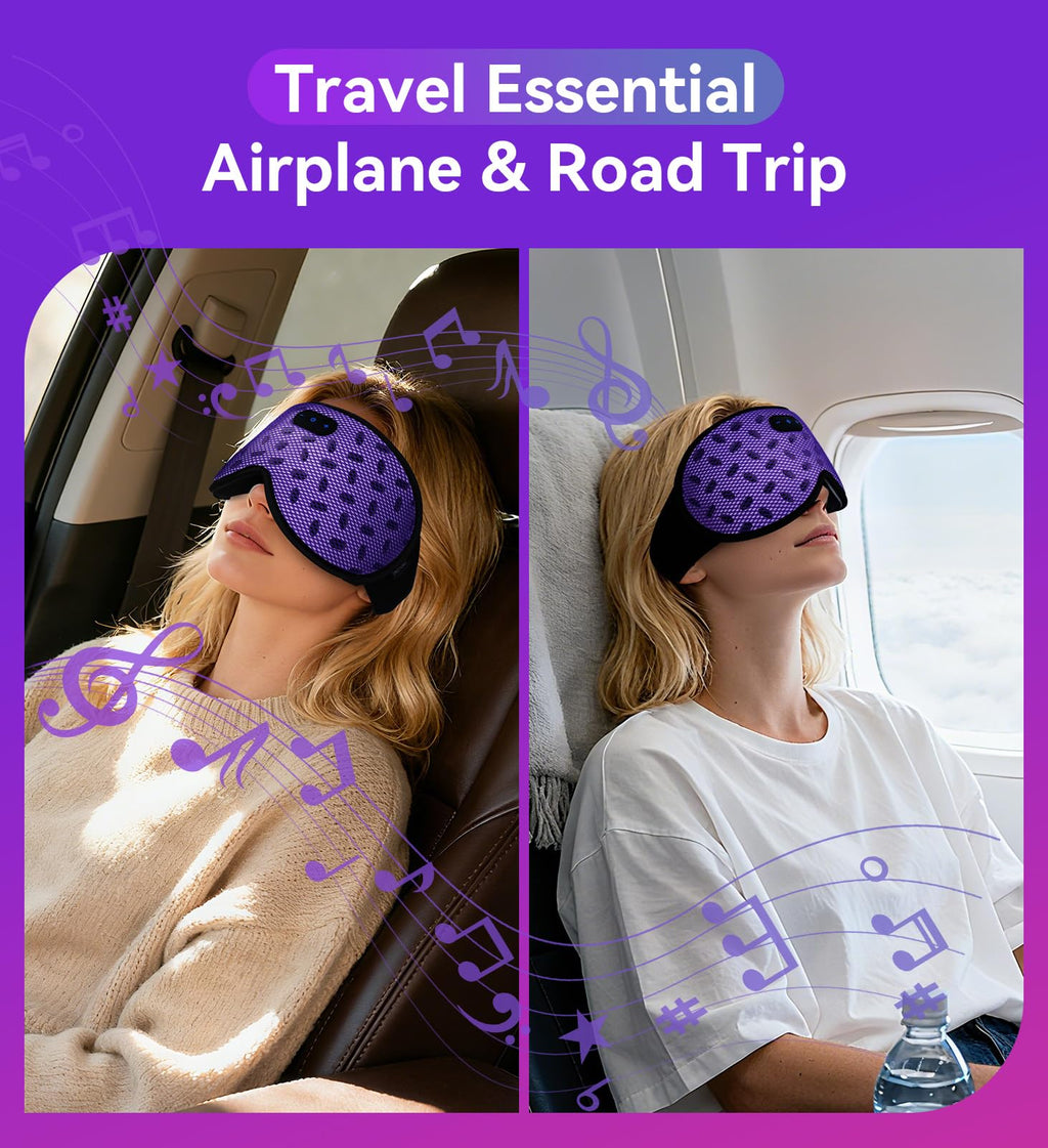 Bluetooth 3D Contoured Sleeping Eye Mask R16640