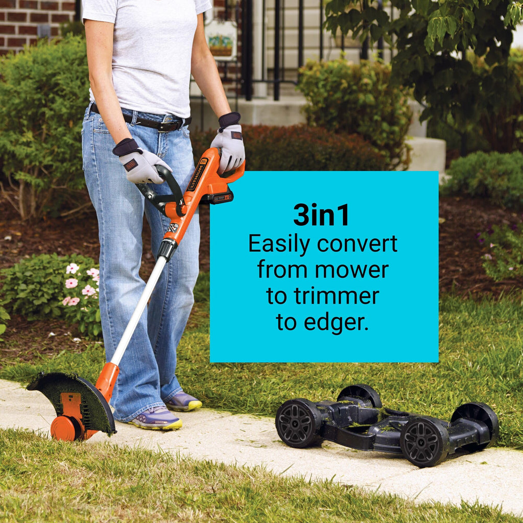 Cordless 3 in 1 Weed Eater, Lawn Edger and Lawn Mower E594