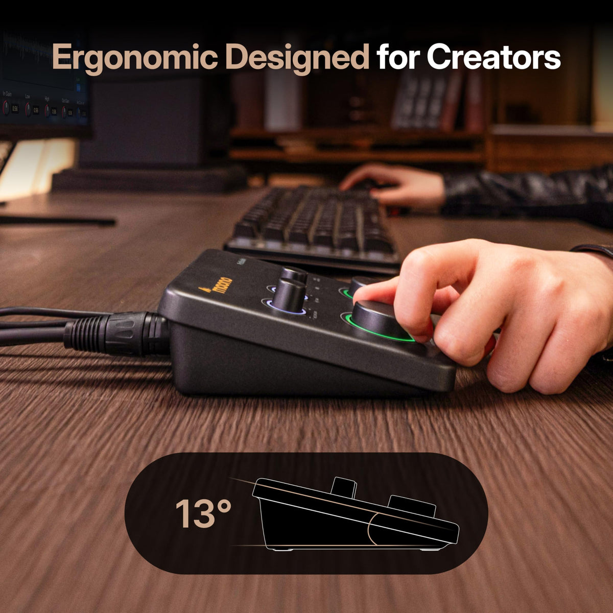 USB Audio Interface with 70dB Gain V7124