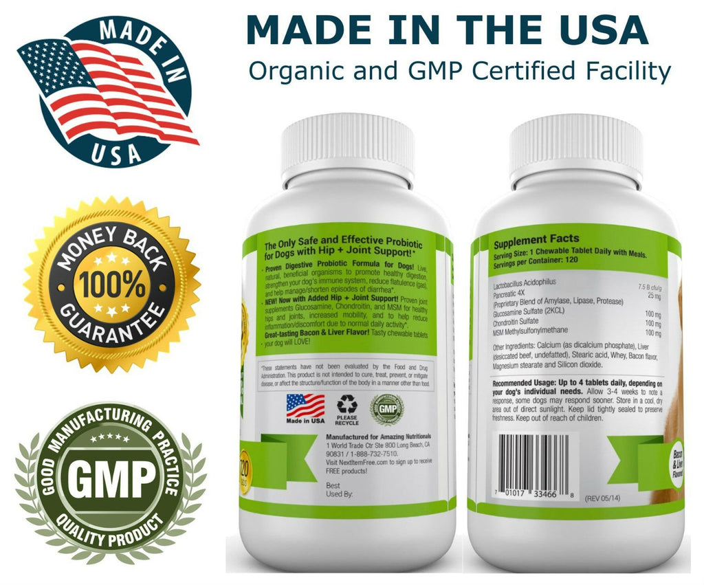 Turmeric Probiotics for Dogs Digestive Health Bundle M849