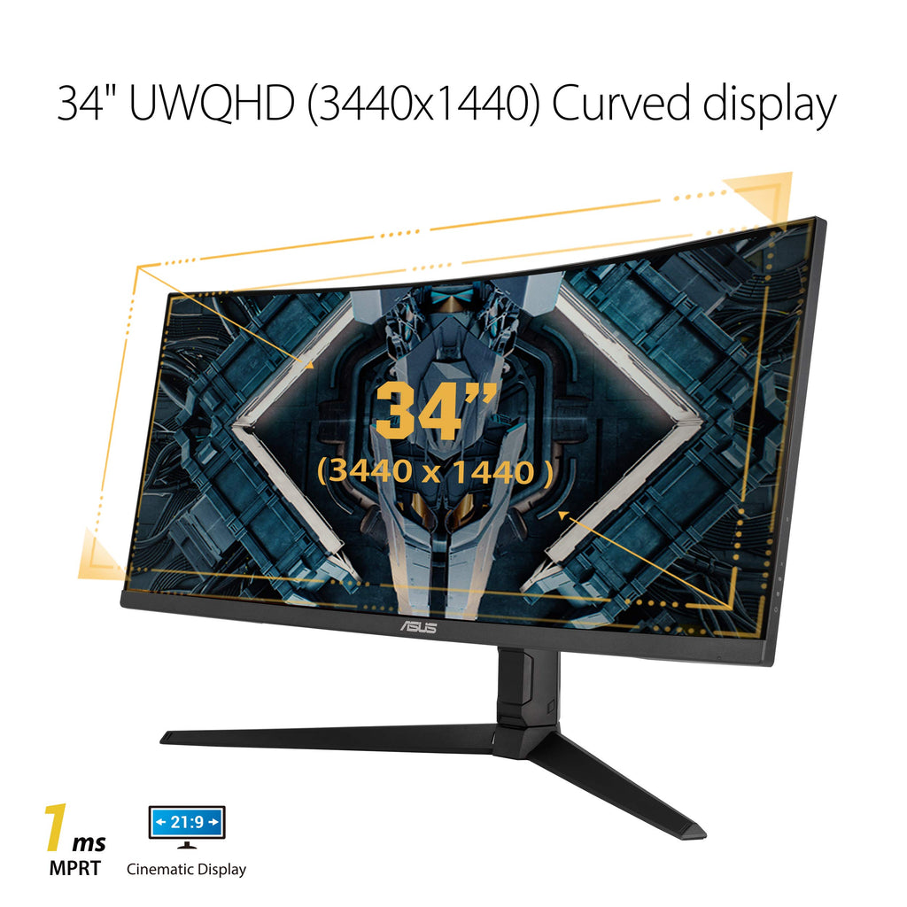 34 Inch 1440p 165Hz Ultrawide HDR Gaming Monitor H5712