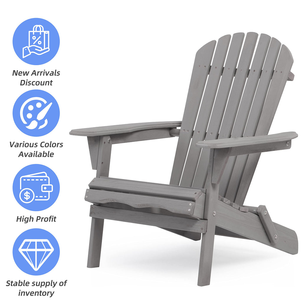 Solid Cedar Wood Adirondack Chairs Set of 2 T2636