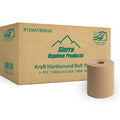 Natural Hardwound Paper Towels, 6 Rolls I31166