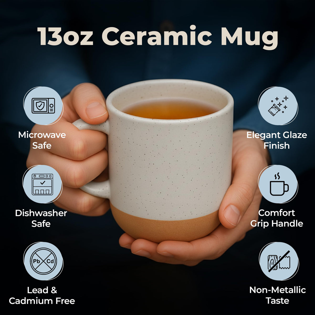 Ceramic Mug Socks Candle Tea Gift Set J163707