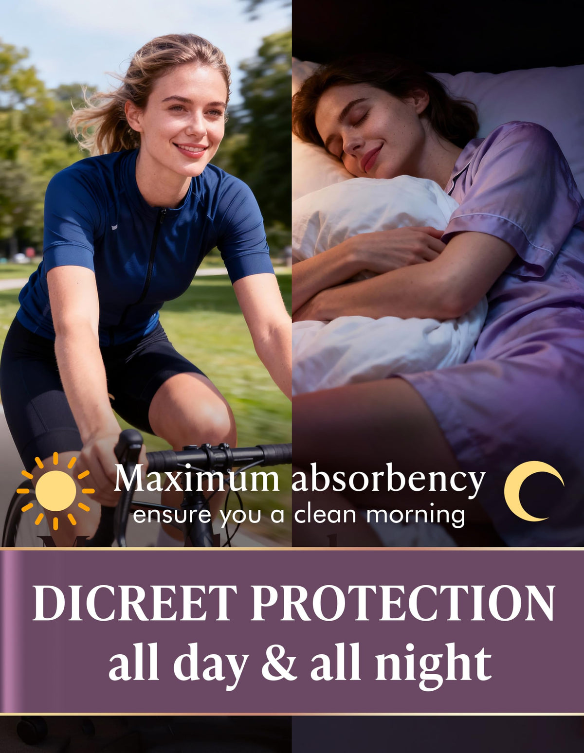 Washable Absorbency Urinary Incontinence Underwear for Women High Waist Leak Proof Panties 60ML, 3 Pack Beige White O22669