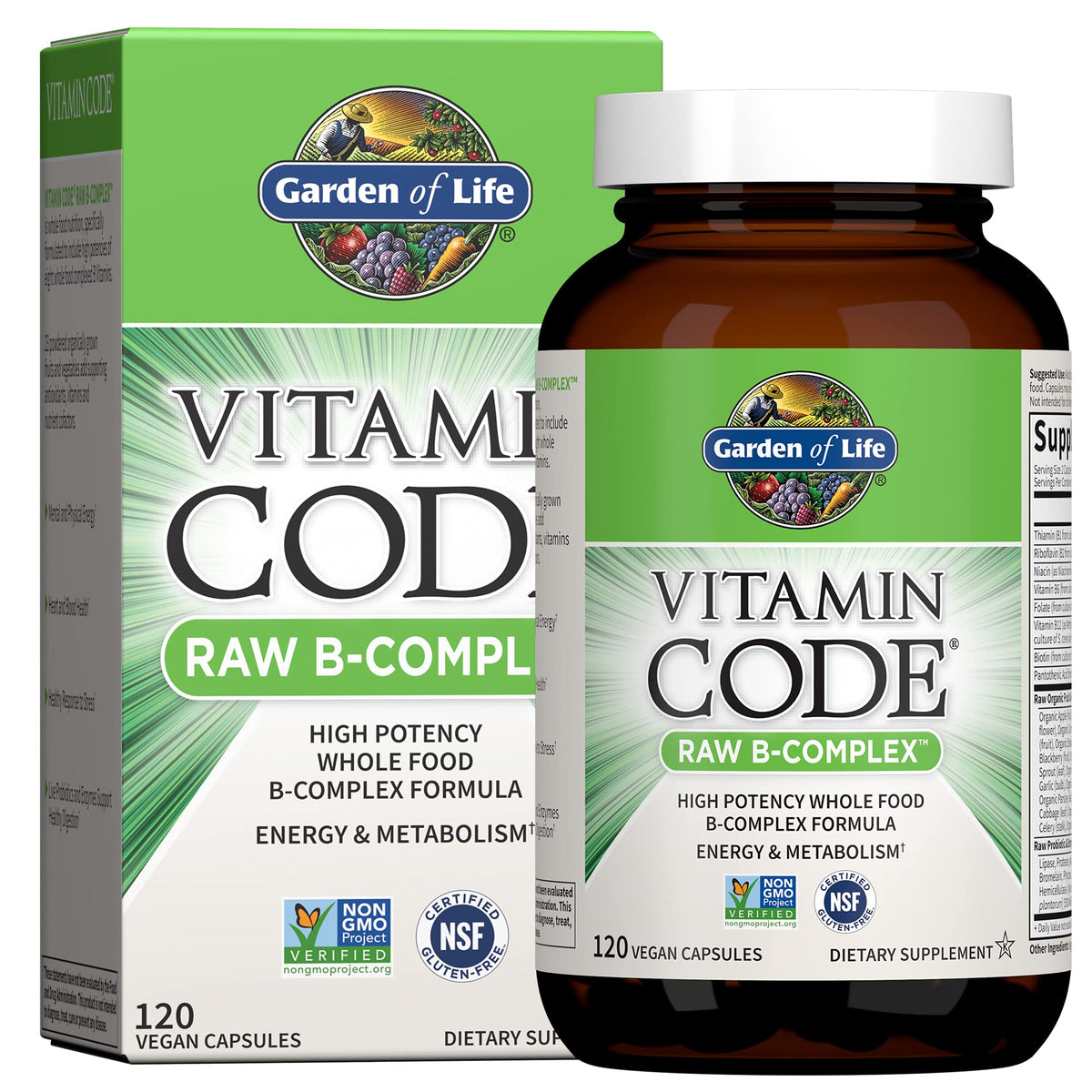 120 Vegan Capsules B-Complex J19798