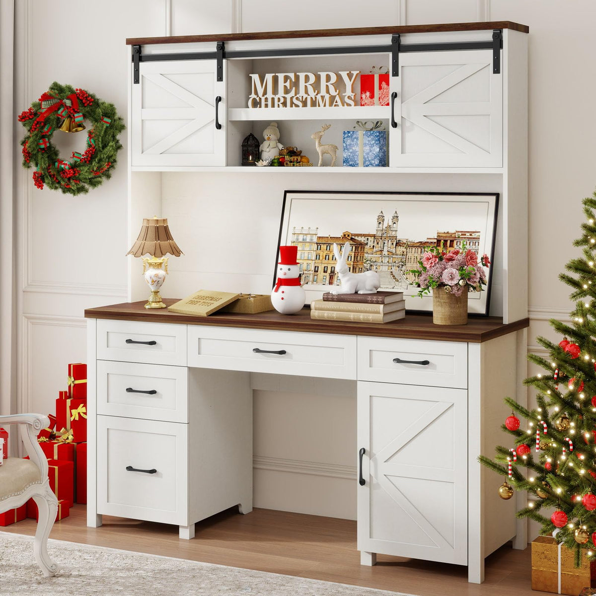 67" H Executive Desk with File Drawer I6401