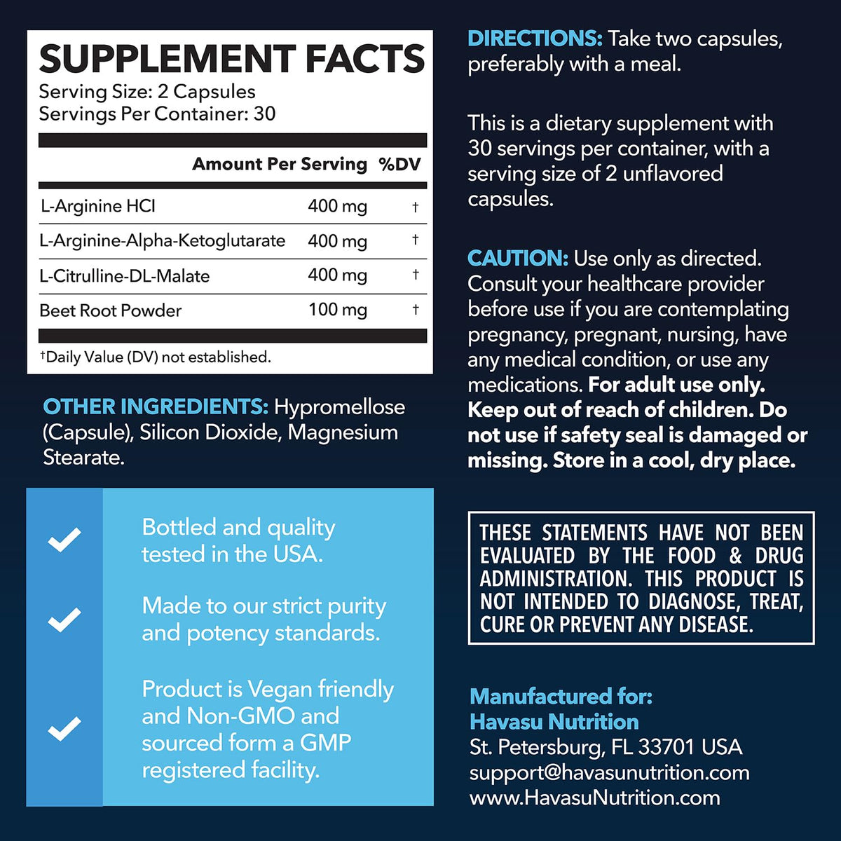 Organic Maca Root Liquid Drops & L Arginine L Citrulline Supplement I650961