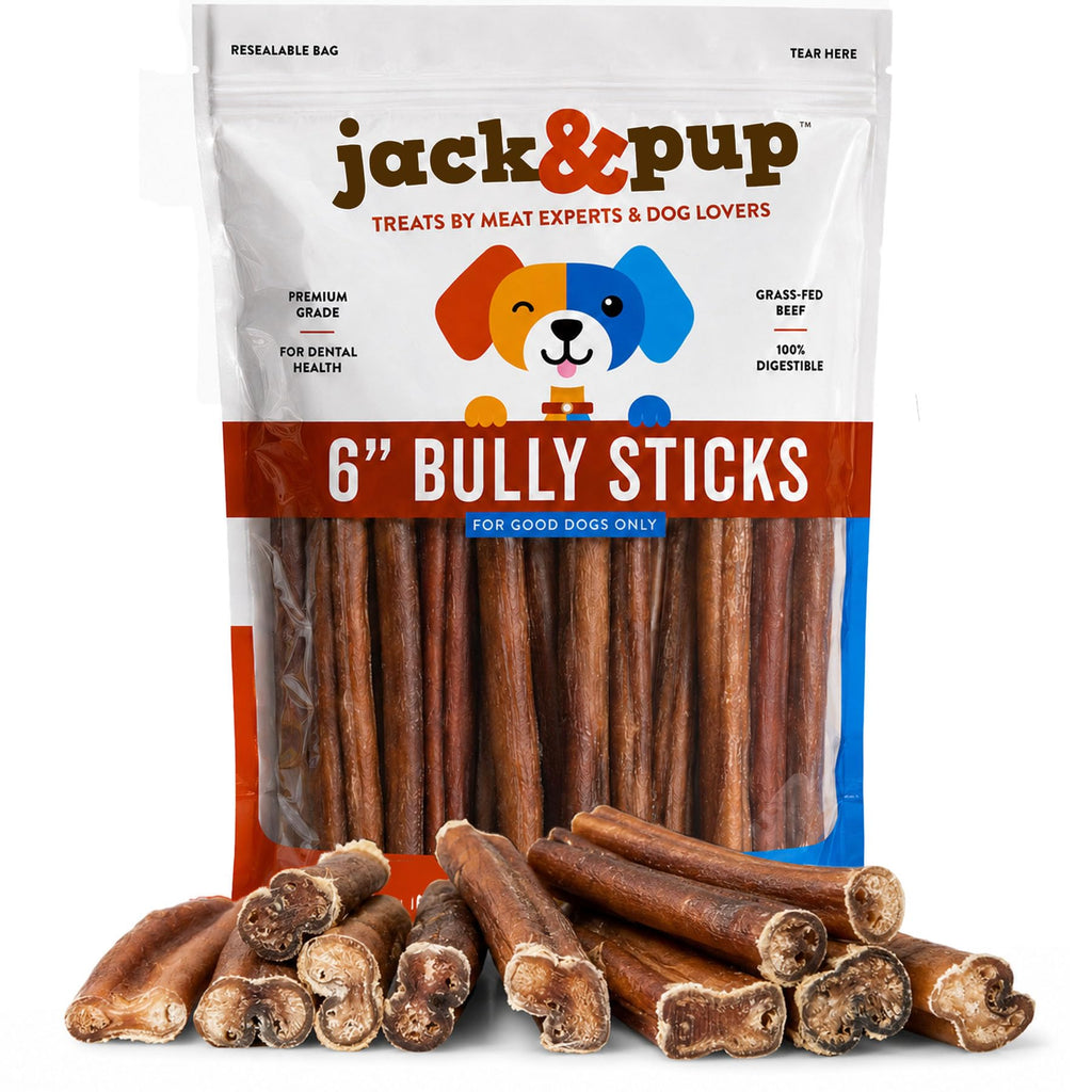 6 Inch Bully Sticks for Dogs 25 Ct B3786