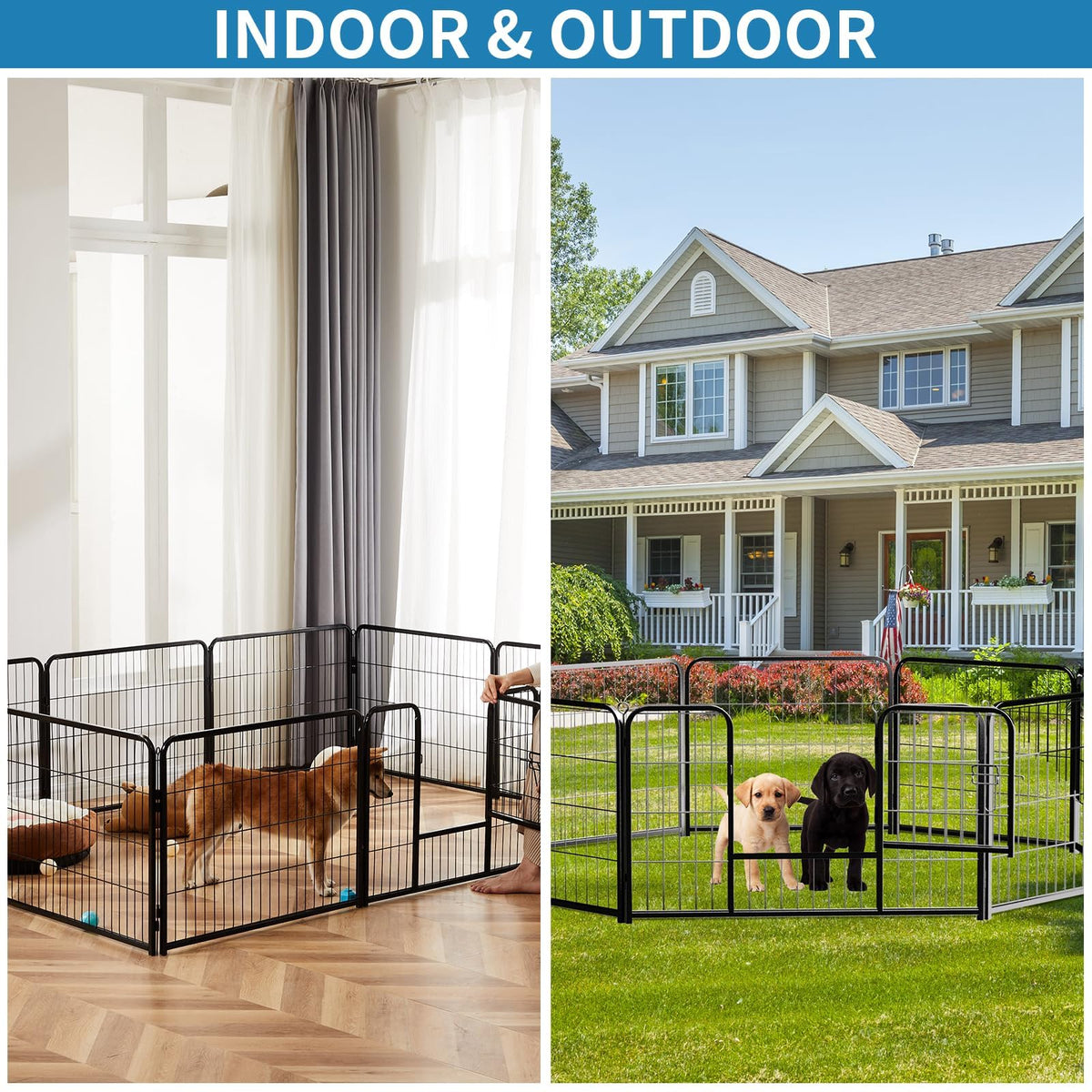 40 Inch 16 Panels Metal Dog Playpen Z653