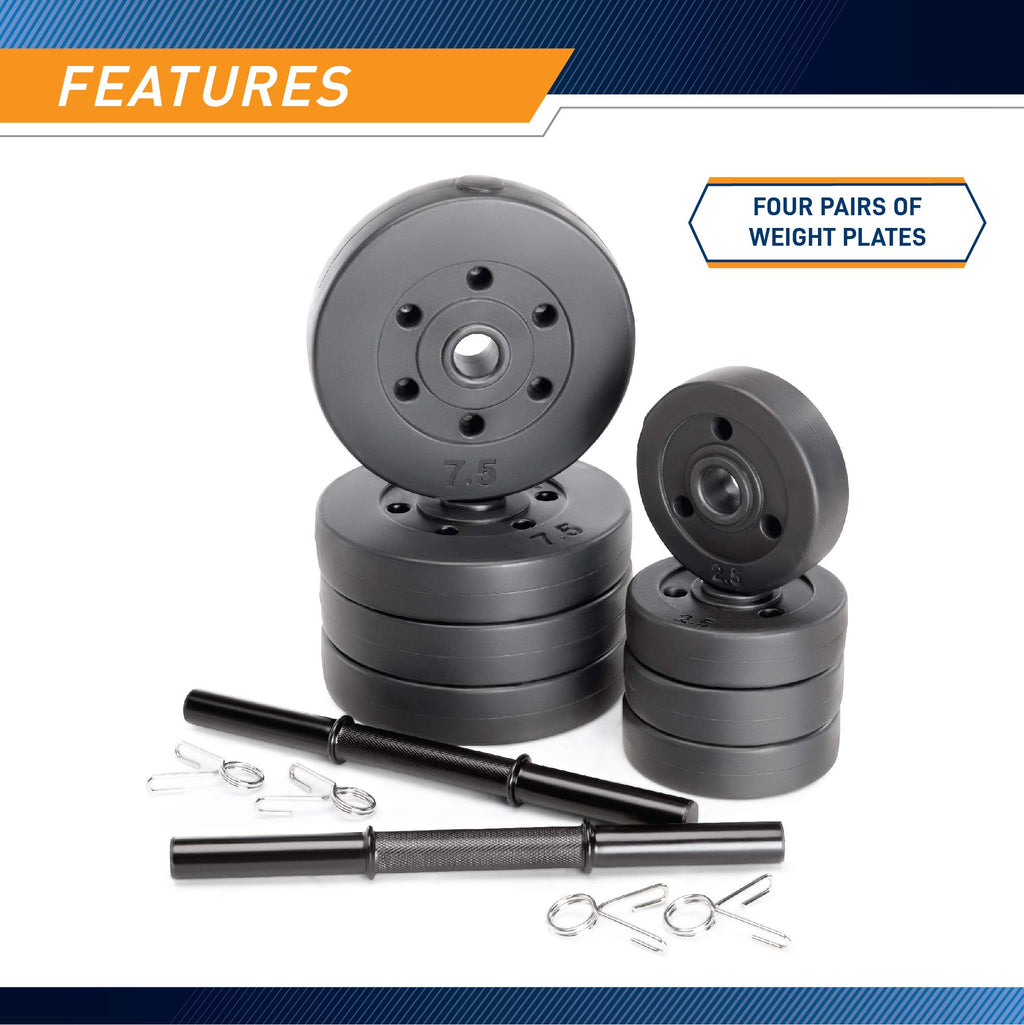 40 lbs Adjustable Dumbbell Set P5559