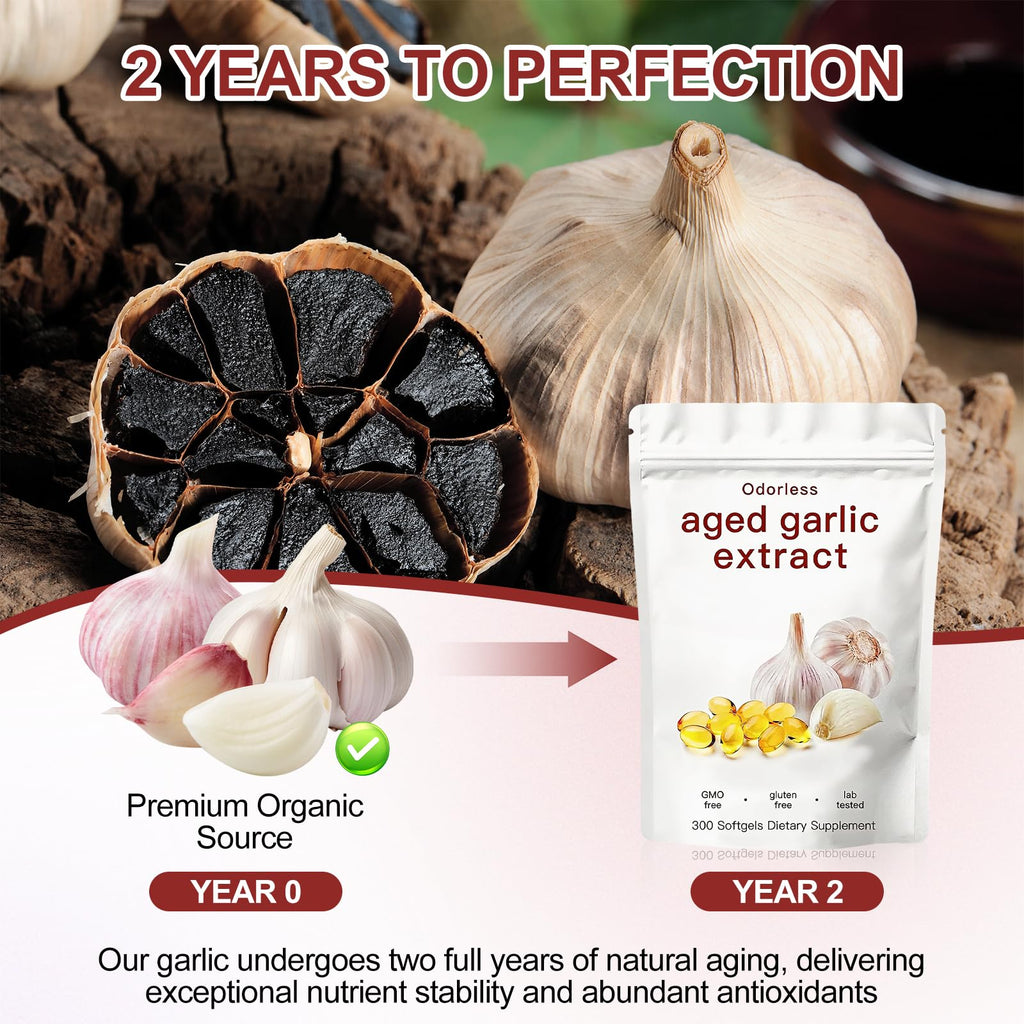Odorless Garlic Supplement 300 Count Softgels C833556