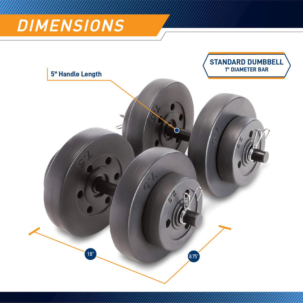 40 lbs Adjustable Dumbbell Set P5559