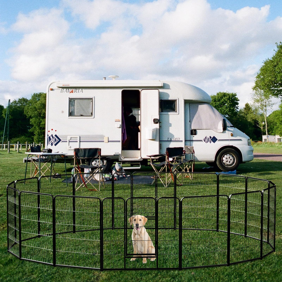 40 Inch 16 Panels Metal Dog Playpen Z653
