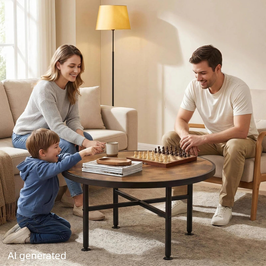 Round Wood Coffee Table K2151