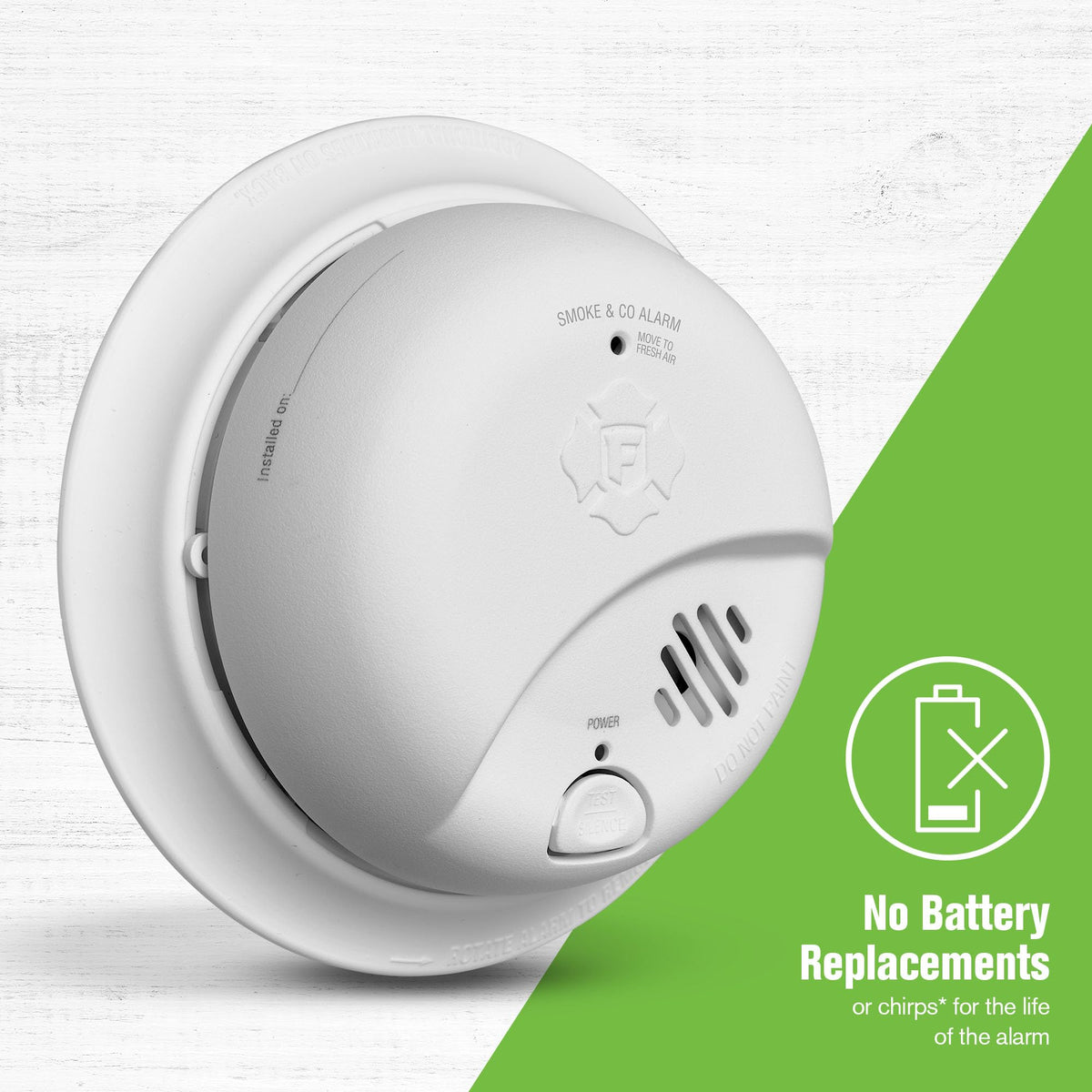 10-Year Battery Combination Smoke & Carbon Monoxide Alarm F8812