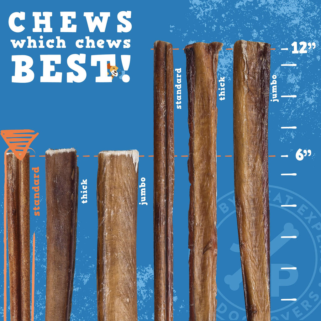6 Inch Bully Sticks for Dogs 25 Ct B3786