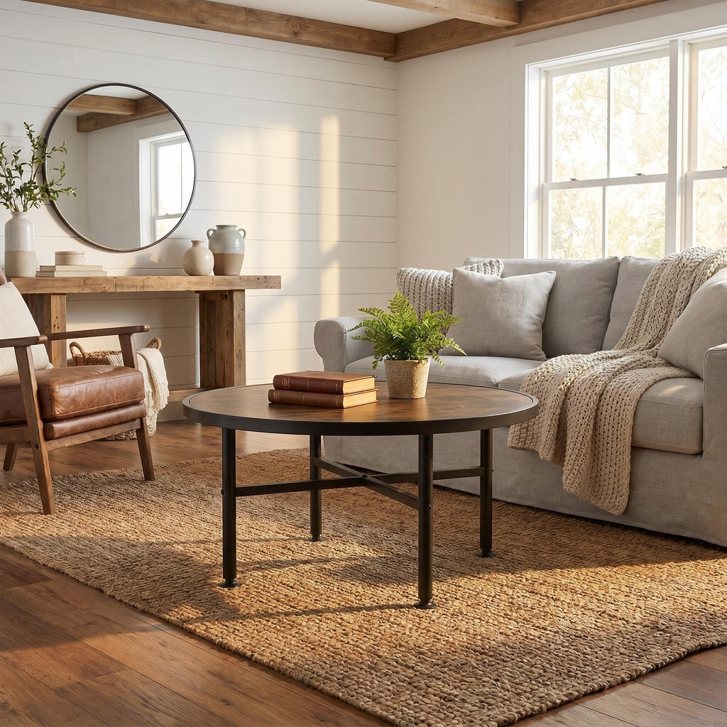 Round Wood Coffee Table K2151