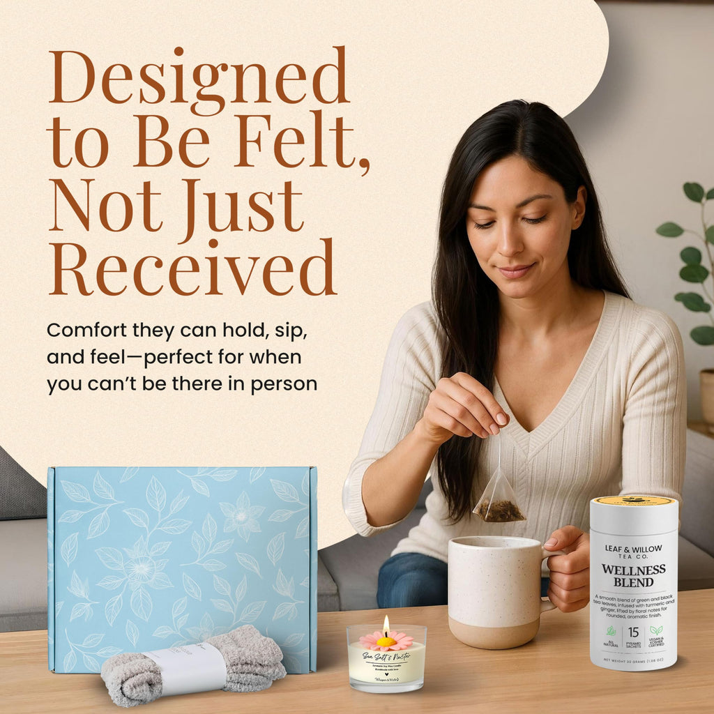 Ceramic Mug Socks Candle Tea Gift Set J163707