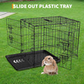 48 inch Portable Folding Dog Crate with Slide Out Tray D244718