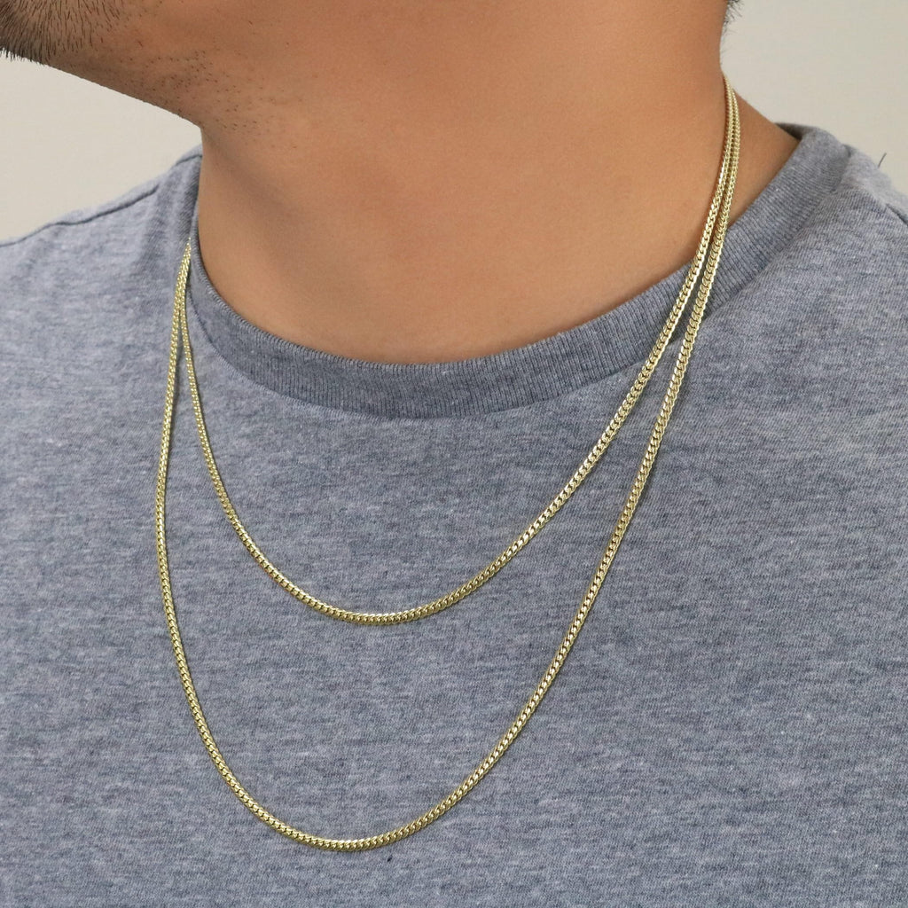 18k Yellow Gold Cuban Link Chain Necklace G7598