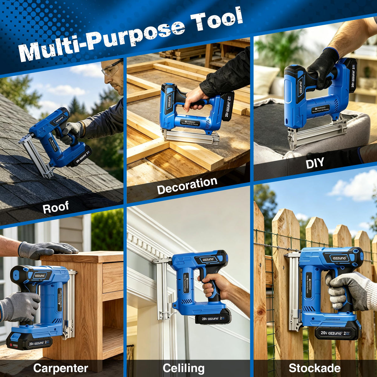 Cordless Brad Nailer Stapler H6938